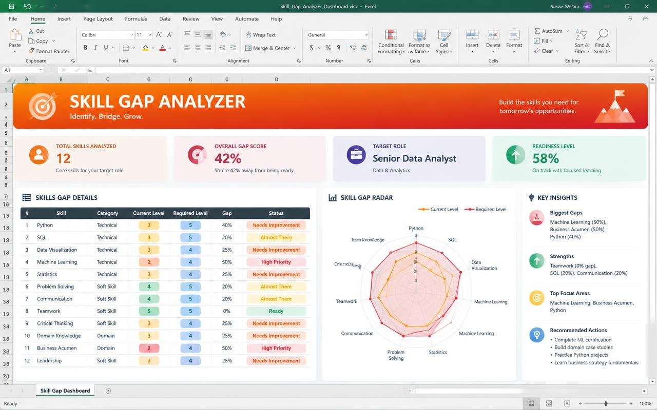 Skill Gap Analyzer dashboard preview